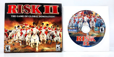 RISK II ~ THE GAME OF GLOBAL DOMINATION CD-ROM (2006) HASBRO ~ WINDOWS 95/98