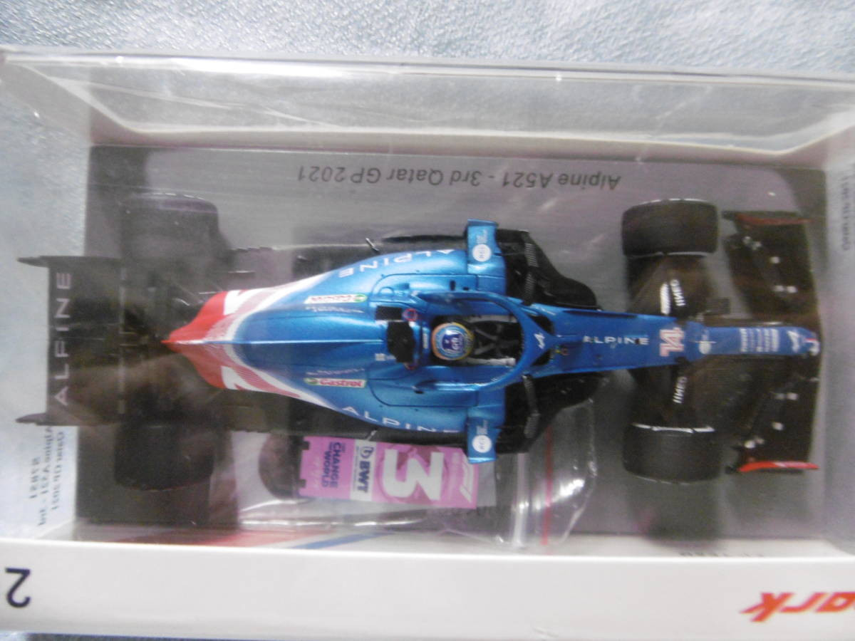 Spark 1/43 Alpine A521 Qatar GP 2021 Fernando Alonso 3rd Spark 1/43 Alpine A521 Qatar GP 2021 Fernando Alonso 3rd