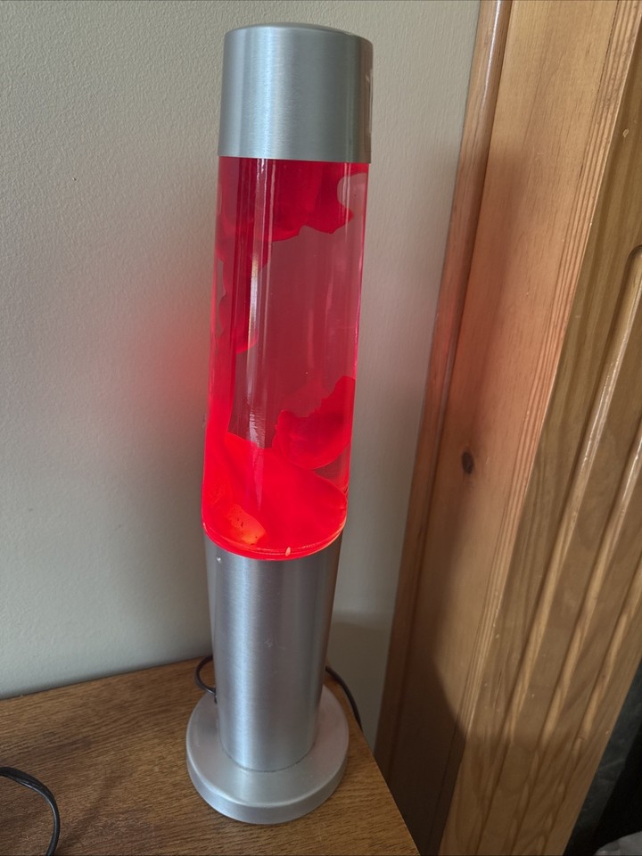 Vintage Hot Rock Lite Series 46500 Pink Red Lava Lamp 18” Tested Working Retro