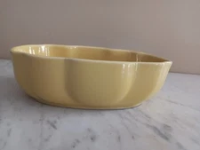 Mccoy  USA Yellow Pottery Oval 8 1/2" X 5 1/4" Planter