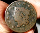 Photo of a 1831-P Large Cent from an eBay sale