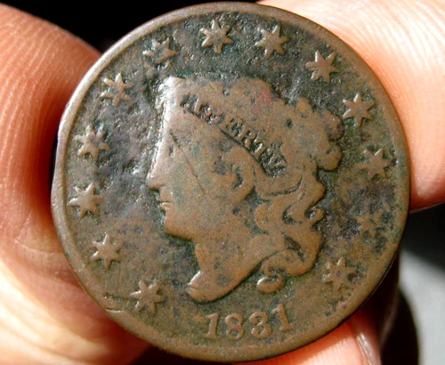 Photo of a 1831-P Large Cent from an eBay listing that sold on Jul 22, 2026