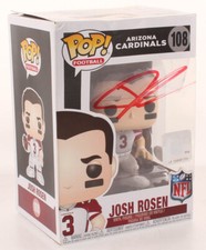 JOSH ROSEN SIGNED FUNKO POP! FIGURINE #108 w/ PSA CARDS DOLPHINS FALCONS BROWNS