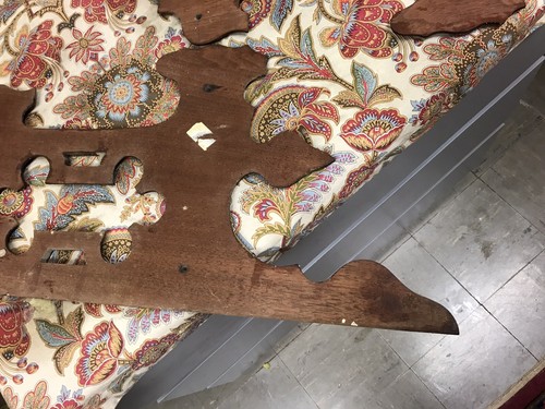 2 ANTIQUE VTG WOOD PANELS ARCHITECTURAL PANELS PEW ENDS? FROM A CHURCH REPURPOSE - Picture 10 of 13