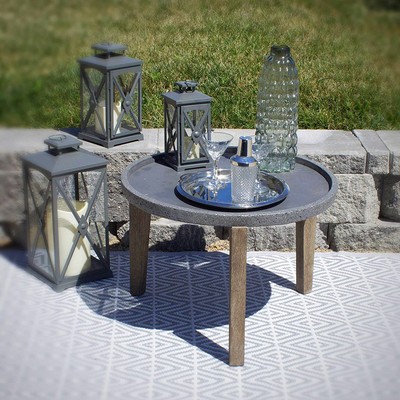 Pebble Lane Living Bali Cement Earth Round Side Table with ... Pebble Lane Living Bali Cement Earth Round Side Table with ... on Pebble Lane Living id=26532