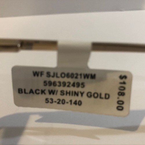 Sean John SJLO6021 Black with Shiny Gold Eyeglass Frames 53-20-140 - Picture 6 of 8