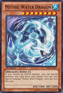 Mythic Water Dragon - SHSP-EN011 - Common - 1st Edition x3 - Lightly Played
