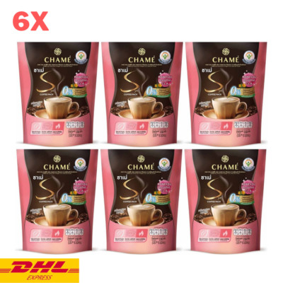 6x CHAME Sye Coffee Pack Collagen Instant Powder Mix CLA Fiber Weight Control