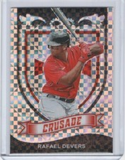 2021 Panini Chronicles Crusade Building Blocks Prizm #11 Rafael Devers