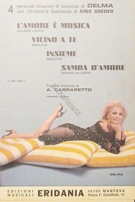 Sheet Music - 4 Personal Creations of Delma Successes with Gino Daeder Orchestra