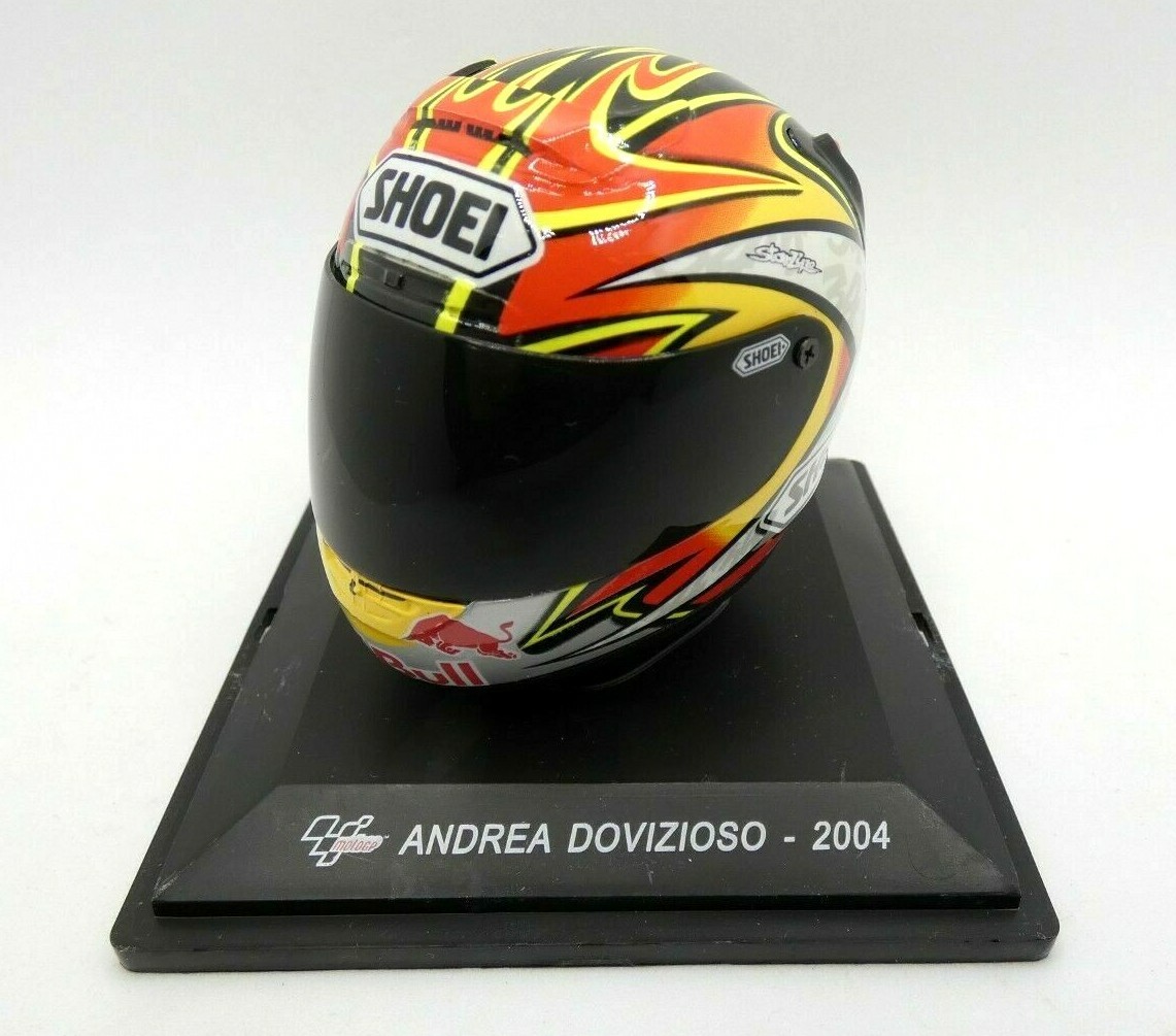 DEAGOSTINI 1/5 SHOEI HELMET ANDREA DOVIZIOSO MOTOGP 125CC WORLD CHAMPION 2004
