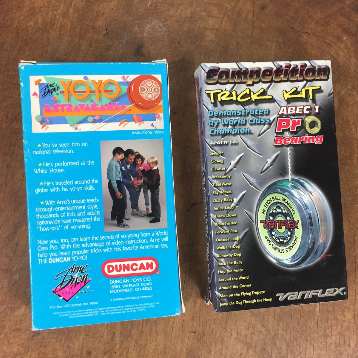 Vintage Yo Yo YO YO VHS Tapes How To Tricks Duncan Variflex Toy