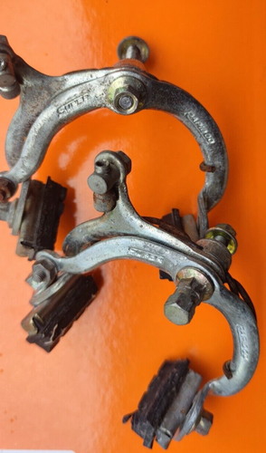 SUPER RAPID 00 BRAND CHROMED STEEL BRAKE CALIPERS FRENI BICI VINTAGE - Picture 8 of 12