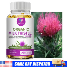 Milk Thistle Silymarin Extract 1000 mg liver cleanser liver detox cardio