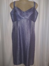 LOVELY WOMENS ADRIANNA PAPELL STRAPPY LILAC DRESS SZ 14