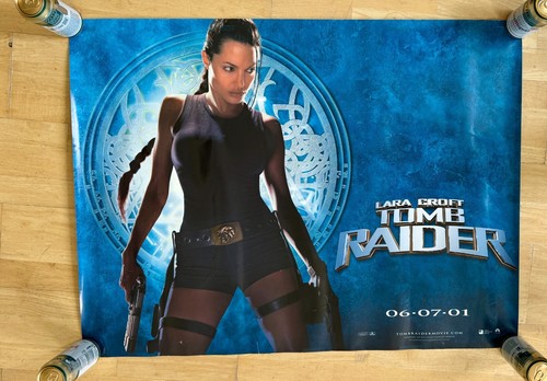 Affiche originale quad cinéma britannique Lara Croft Tomb Raider 2001 - Photo 1 sur 1