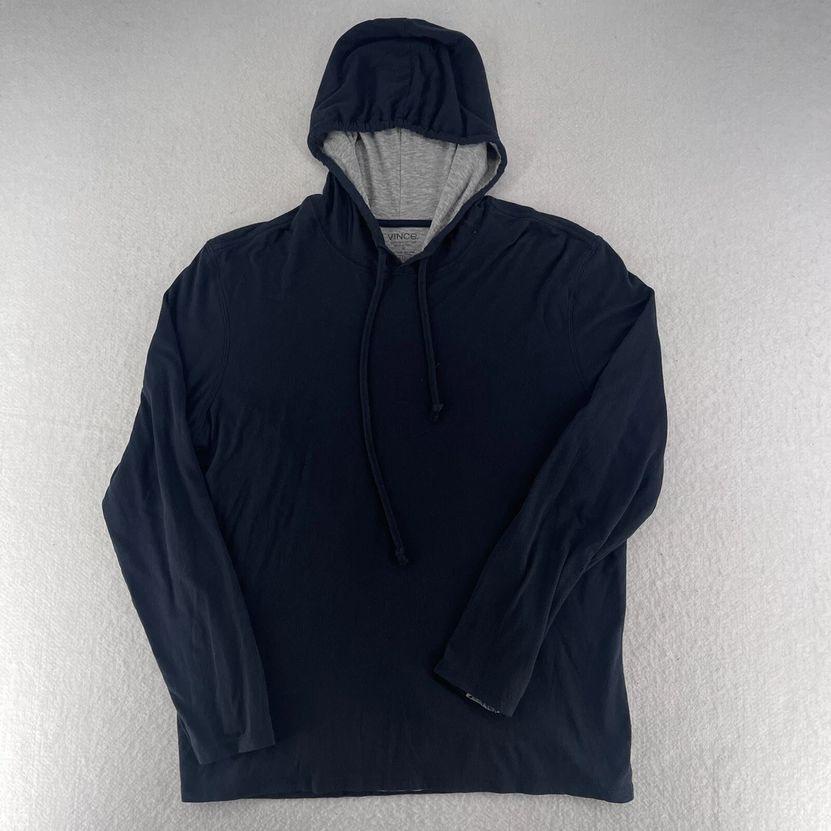 Vince 100 Pima Cotton Blue Pullover Sweatshirt Hoodie Mens Size XL