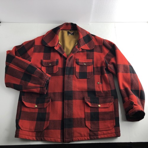 Vtg 1940s Woolrich Mackinaw Hunting 