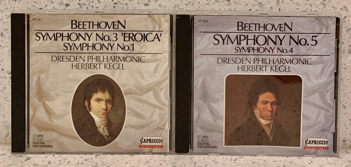 BEETHOVEN The Symphonies Nos 1-9 (5 discs, Capriccio) KEGEL