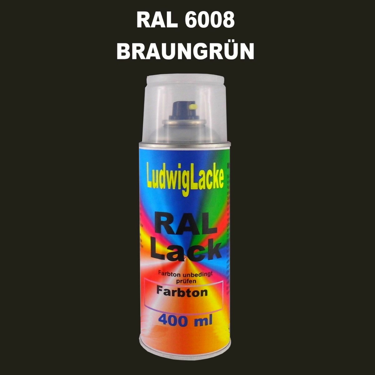 RAL Sprühlack 400ml, 3 Dosen RAL 6005 – Schnelltrocknend, Für Innen & Außen, Hohe Deckkraft & Witterungsbeständigkeit