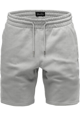 Herren Sweatshorts Männer Kurze Bermuda Sweat Hose Regular Fit 8006
