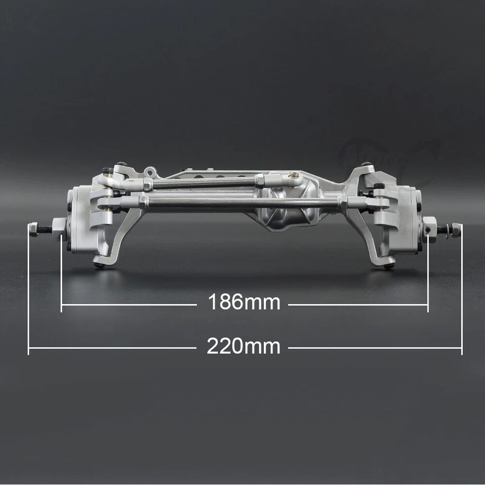Heavy Duty Front Rear Alloy AR45 Portal Axle For 1/10 RC Crawler Axial SCX10 III - Image 3 of 4