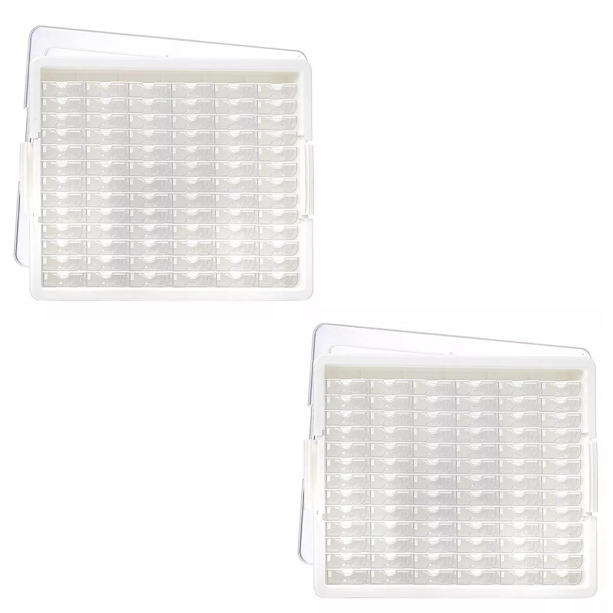 Elizabeth Ward Bead Storage Solutions 82 Piece Craft Supplies Organizer (2  Pack)