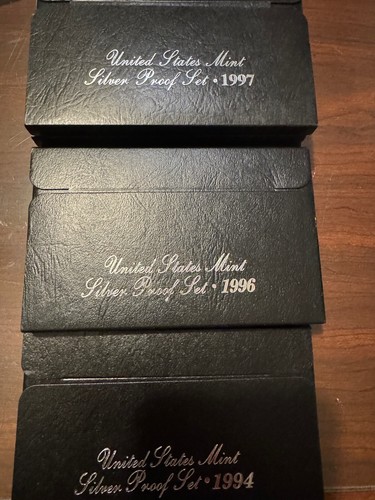 Lot of 15 Silver US Mint Proof Sets 1994-2008 $21.75 in Silver Coin 28 in $ Coin - 第 2/2 張圖片