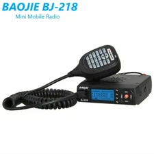 BJ-218 Mini Car Mobile Radio VHF/ UHF Dual-Band FM Transceiver 25W Walkie Talkie
