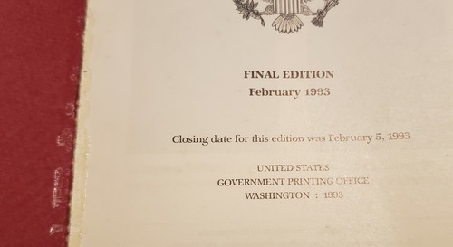 Official 1993 Congressional Pictorial Directory Paperback Books 103 Congress - Foto 7 di 8