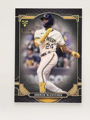 ANDREW MCCUTCHEN 2022 TOPPS TRIPLE THREADS GOLD BREWERS /50 Q0716