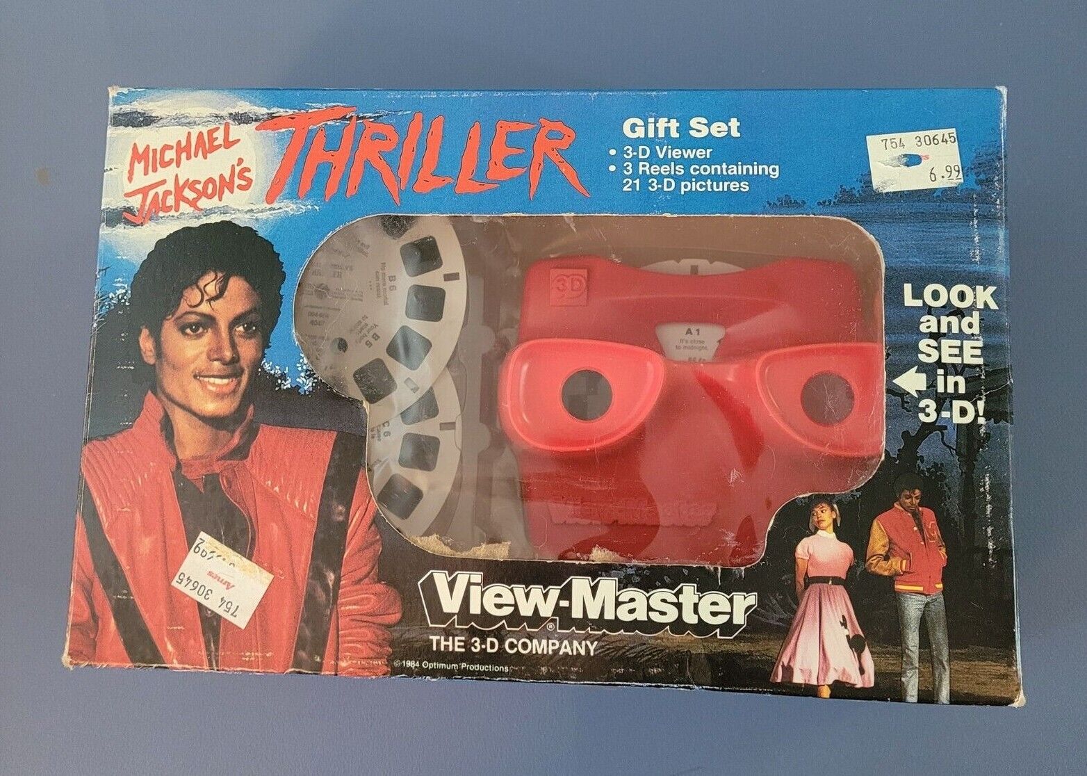 Sealed Michael Jackson in Music Video Thriller Giftset view-master Viewer Reels