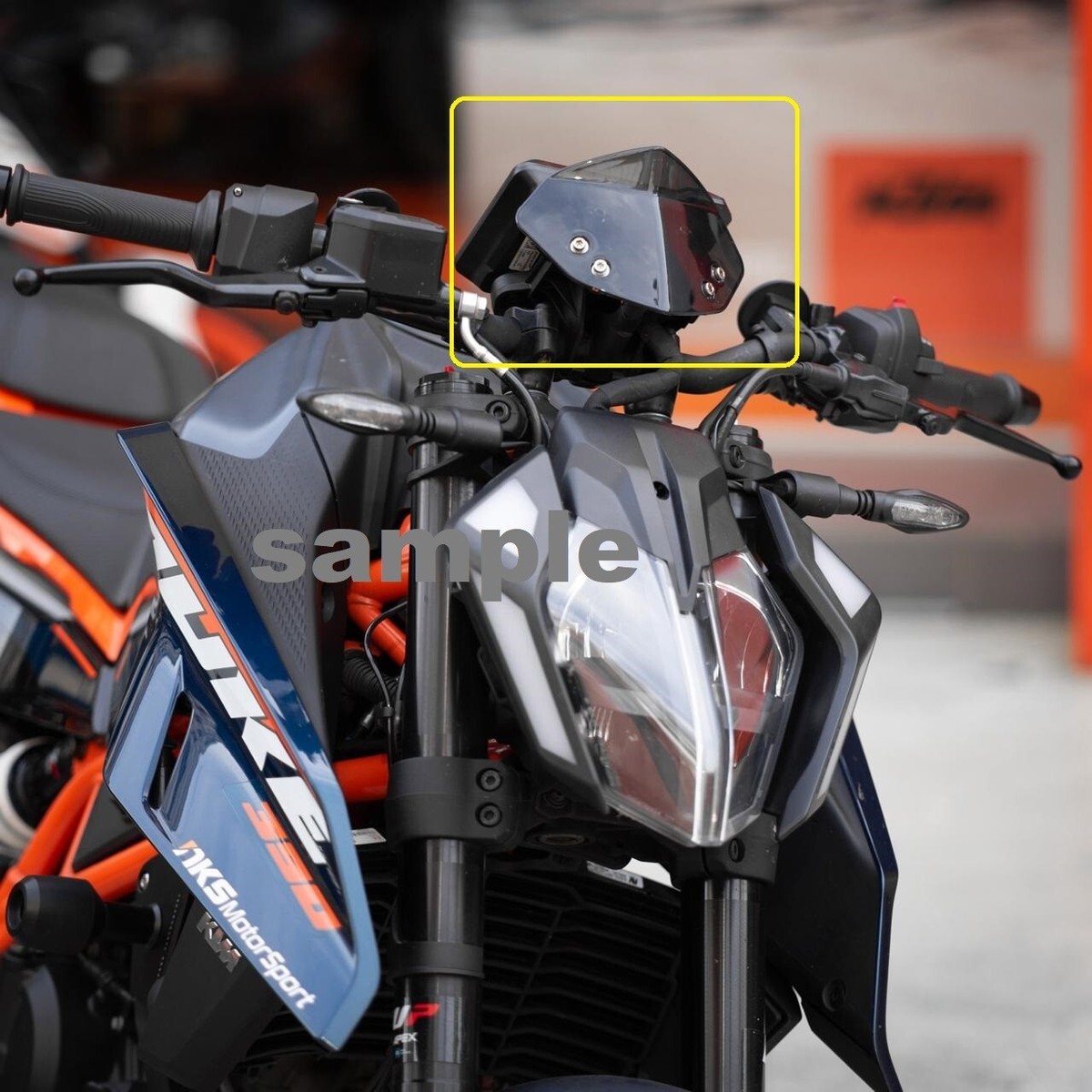 Custom Made - Windshield & bracket (Fits to KTM 125 / 250