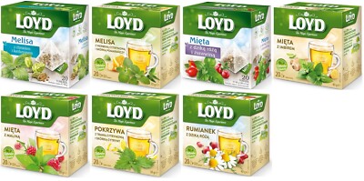 Mokate LOYD Fruit and Herbal Teas in pyramids 20 pcs