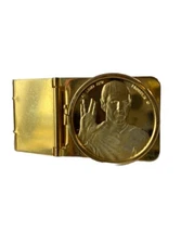 Star Trek Money Clip “Live Long And Prosper” Spock Leonard Nimoy  CRACKED