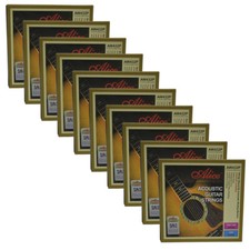 10Sets Alice Acoustic Guitar Strings Colorful Ball-end Hexagonal Core AW432P-SL
