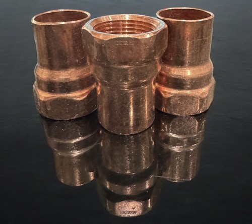 3 Pack 3/4 in. Copper Female Adapter C x FPT - Sweat x Female Pipe Thread NPT