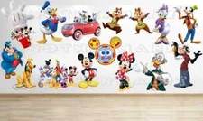 Mickey Mouse and Minnie Mouse Big Clubhouse Wall Decal (Inspired)