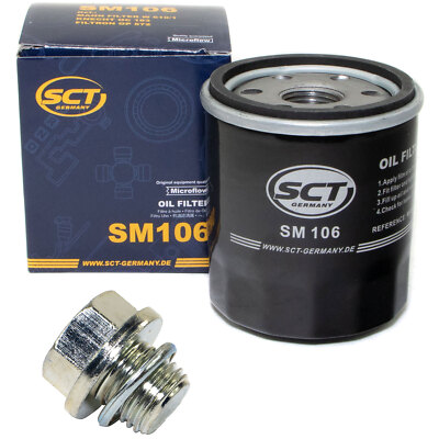 Ölfilter SM106 + Ölablassschraube für Suzuki Samurai Jimny Ignis Liana Wagon