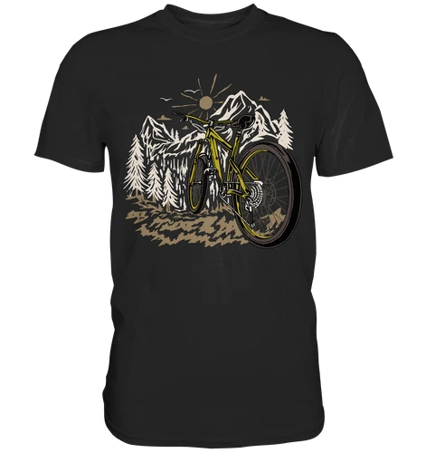 Downhill Shirt - Mountainbike MTB T-Shirt Fahrrad Geschenk  - Premium Shirt - Bild 1 von 3