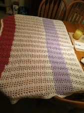 Handmade Crochet Colorful Blanket For Baby, Toddler, Child 44x32