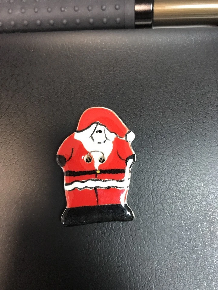 BOTONES DE SANTA VINTAGE de cerámica artesanal de 1,5" o 1,25" en forma de estrella ¡Lindo! Foto 2 de 3