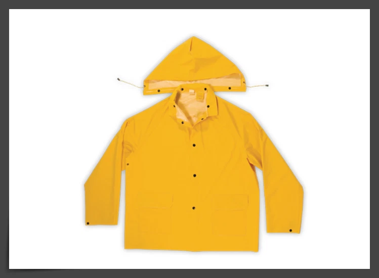 Traje de lluvia de PVC pesado R101XXXL CLC 3X 3 piezas 0,35 mm Foto 3 de 4