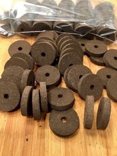 Cork Rings  36 Superior Burnt Burl  1 1/4" X 1/4" X1/4", Solid Dark Color!