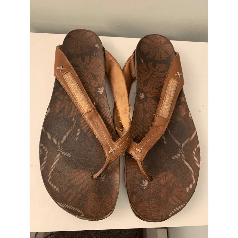 Women's F-Mode Leather Toe-Thongs