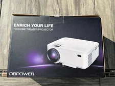 DBPOWER T20 LCD Mini Home Theater Projector 1080P HDMI VGA AV - Used Once!