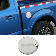 Fuel Tank Cover Door Gas Cap Decor Trim For Ford F150 2015+ Chrome Accessories