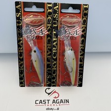 (2) Lucky Craft D9 Slim Shad Crankbait 2-3/4” CHARTREUSE SHAD - Made in Japan!