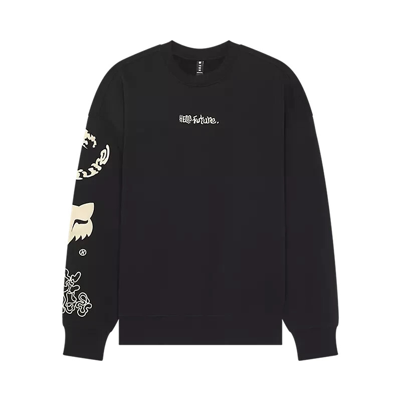 New Fox Racing Lifestyle Hello Future Oversized Crew Sweatshirt