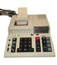 Vtg Sharp Compet QS-1156 Electronic Printing Calculator Desktop Adding Machine